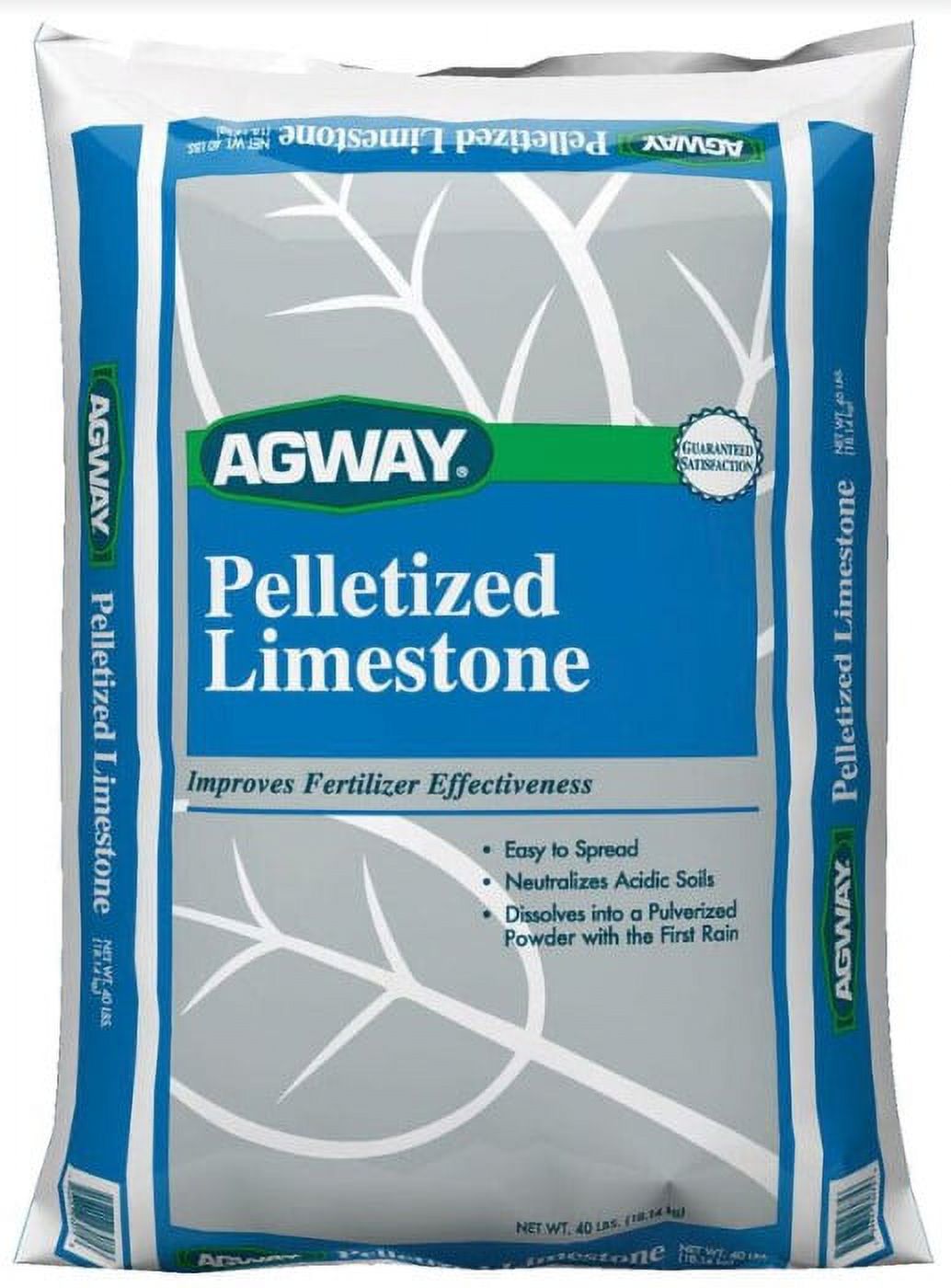 Agway Pelletized Limestone, Calcitic, 40 lbs