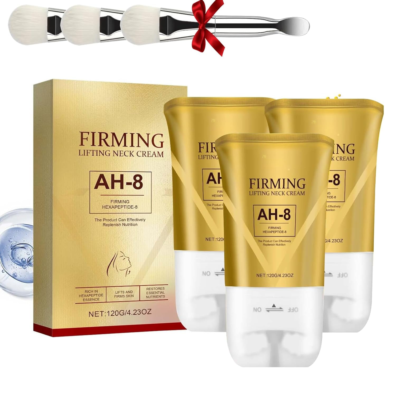 Lift Neck Creme AH-8 Mit Hexapeptid – Straffende Hals- & Décolleté-Pflege Gegen Falten & Schlaffe Haut