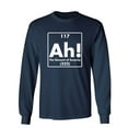 thumbnail image 1 of Ah The Element Of Surprise Sarcastic Novelty Gift Idea Adult Humor Funny Men's Long Sleeve Shirts, 1 of 3