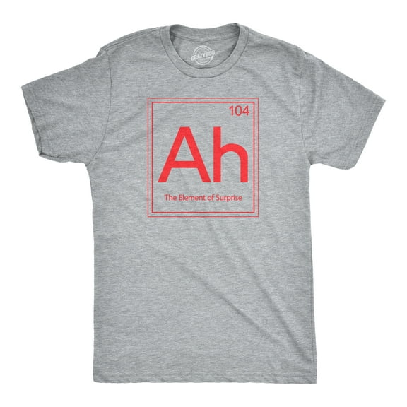 Ah! The Element Of Surprise T Shirt Funny Sarcastic Science Periodic Table Tee Graphic Tees