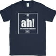thumbnail image 1 of Ah The Element of Surprise T-Shirt Funny Science Lab Humor Gift Joke Tee - Navy, M, 1 of 1