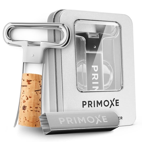 Ah So Two Prong Wine Cork Remover with Bottle Opener - Professional Stainless Steel Puller - Extractor For Opening & Vintage Collecting - for Connoisseurs & Collectors to Uncork