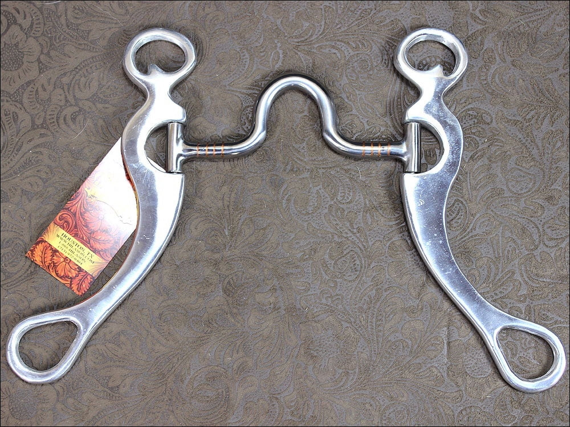 Ah110 Hilason Aluminium Horse Training Bit Sweet Iron High Port Mouth