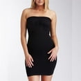thumbnail image 1 of Aha Moment by N-fini 523 Women's Plus Shapewear Strapless Slip Non-padded Underwire Bra 2X/3X Black, 1 of 4