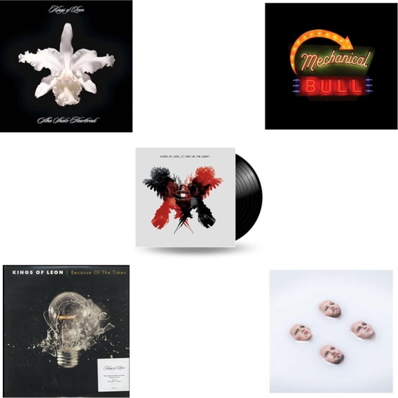 Aha Shake Heartbreak (2LP/180G/Gatefold) & Because Of The Times (2LP/180G/Gatefold) & Only By The Night & Mechanical Bull (2LP/180G/Dl Card/Gatefold) & Walls (180G/Gatefold/Dl Card)