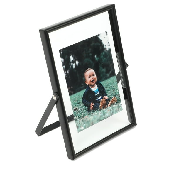 AhaGo 4x6 Black Floating Picture Frame, Vertical, For Photo 4x6, 3.5x5, 3x4, Classy For Festival, Wedding