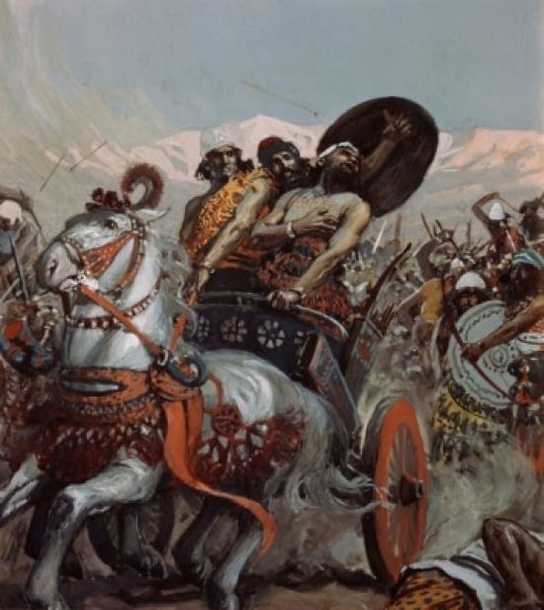 Ahab Pierced by an Arrow James Tissot (1836-1902 French) Jewish Museum New York USA Canvas Art - James Tissot (24 x 36)