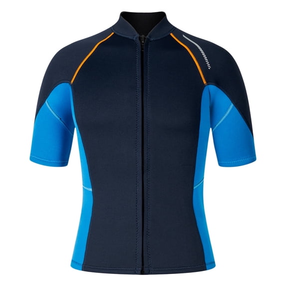 Ahabrexf 1.5Mm Neoprene Short Sleeve Wetsuit for Men's Snorkeling Surfing and Warmth