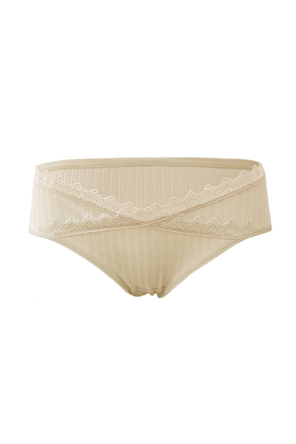 Abdominal Support Underpants for Women, Low Waist, Cotton 80% Spandex 20%, Full Rear Coverage, Over-The-Belly Design, Postpartum Recovery Prepared