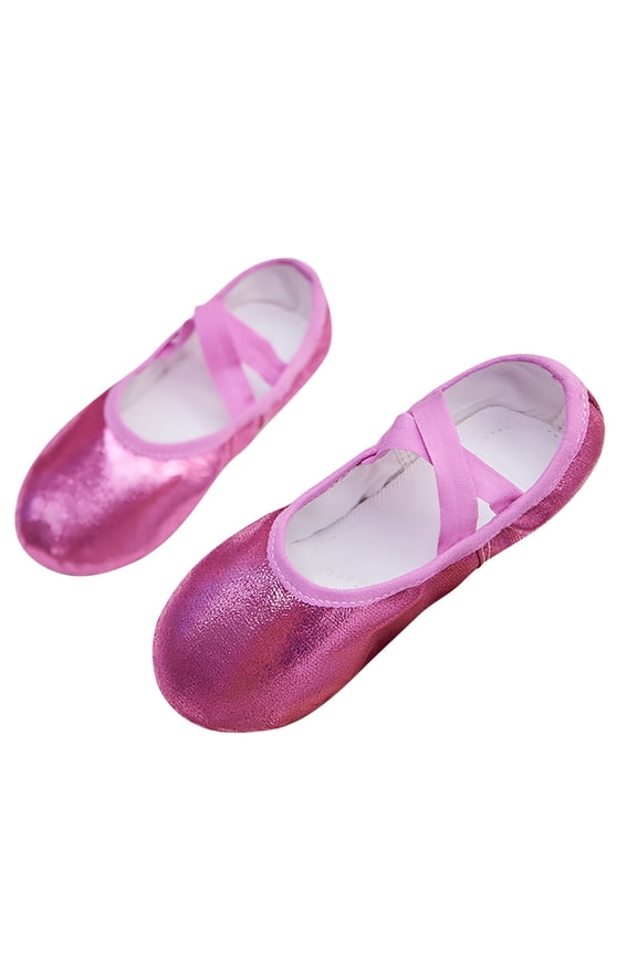 Ballet Shoes for Girls, Toddler Dance Shoes with Soft Shiny Sole for Practice