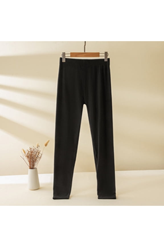 Base Layer Men Cold Weather,Solid Color Thermal Double Sided Brushed Fleece Warm Leggings