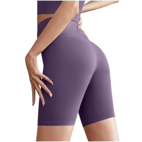 Ahabrexf High Waisted Leggings for Women,Tight Fitting Hip Lifting Stripe Threaded Yoga Pants