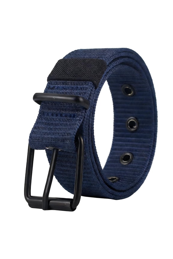 Belt without Buckle for Men Casual Canvas Waist Strap 3.5Cm Width 120Cm Length 1Pc