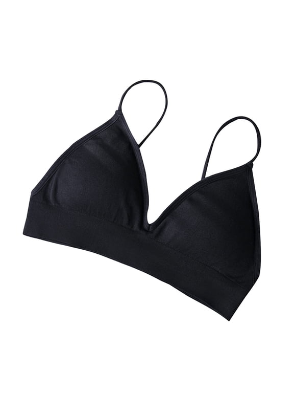 Bra for Women, Gathered Front Large Cup Size, Seamless No-Rim Design, Nylon Spandex Mix, Four-Season Wear, Everyday Comfort