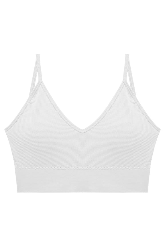 Bra for Women with Front Button Closure and Adjustable Straps, Soft Polyester Fabric, Gathered Style, No Underwire, Wide Back Band