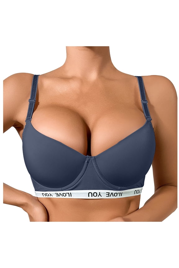 Bra for Women with Steel Ring Support, Adjustable Straps, Nylon-Spandex Mixed, Seamless Style, Four-Season Wear, Everyday Use