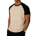 thumbnail image 1 of Ahabrexf Casual Short Sleeve Button Down Shirts for Men, Flannel Collar Open Front, Solid Color, Polyester Shirt,1Pc, 1 of 5