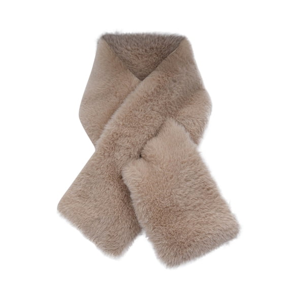 Ahabrexf Children's Solid Color Warm Scarf With Thick Thickness