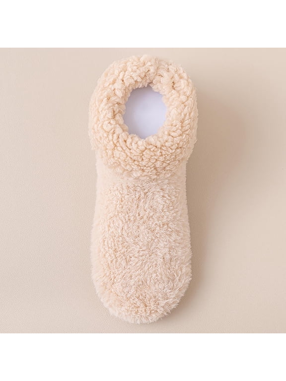 Christmas Socks Women,Winter Warm Fleece Lined Cozy Fuzzy Slipper Socks Gift Set