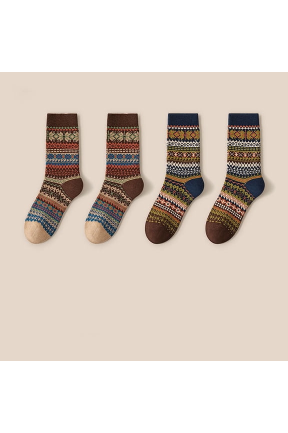 Christmas Socks Women,Winter Warm Fleece Lined Cozy Fuzzy Slipper Socks Indoor Gift Set