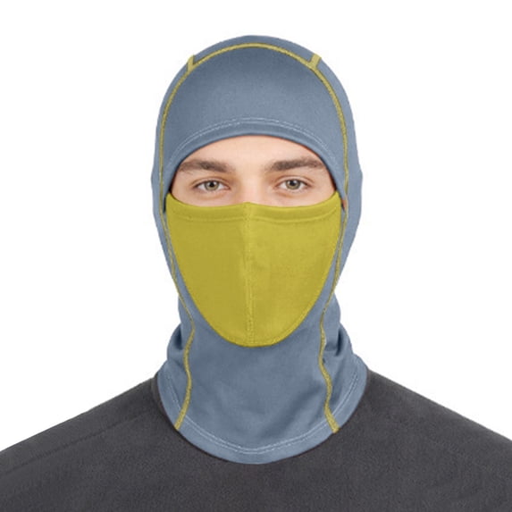 Ahabrexf Cold Weather Face Mask for Men Windproof Warm Integrated Skiing Cycling Balaclava Hood 1Size