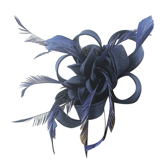 Ahabrexf Wide Leg Pants, Retro Fascinator Hat with Clip for Women Tea Party and Wedding Events