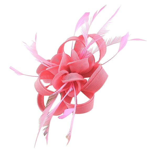 Ahabrexf Wide Leg Pants, Retro Fascinator Hat with Clip for Women Tea Party and Wedding Events