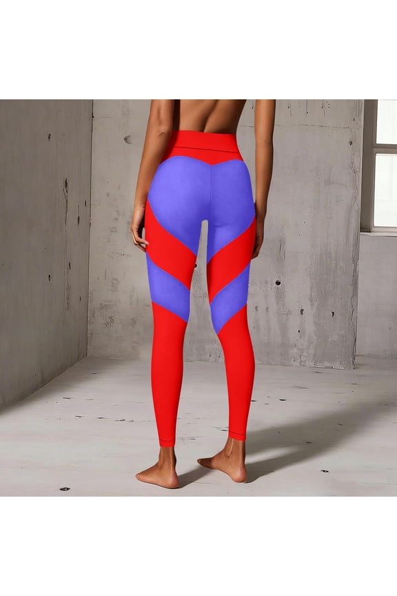 Gym Leggings for Women,Solid Color Stretch Yoga Trumpet Pants for Running and Active Wear