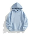 thumbnail image 1 of Ahabrexf Button up Shirt Men, Solid Color Long Sleeve Hooded Sweatshirt, 1 of 4