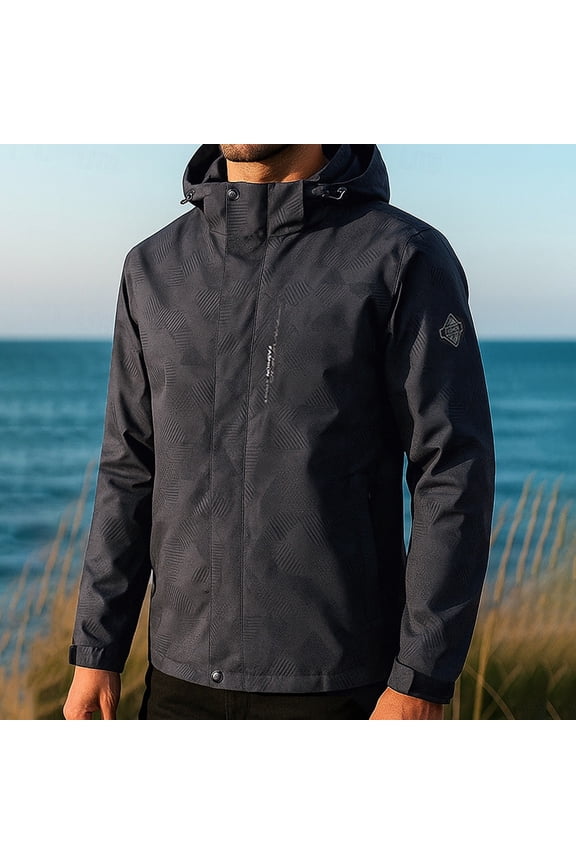 Jackets for Men, Solid Color Outdoor Climb Sport Run Zipper Pocket Long Sleeve Jacket