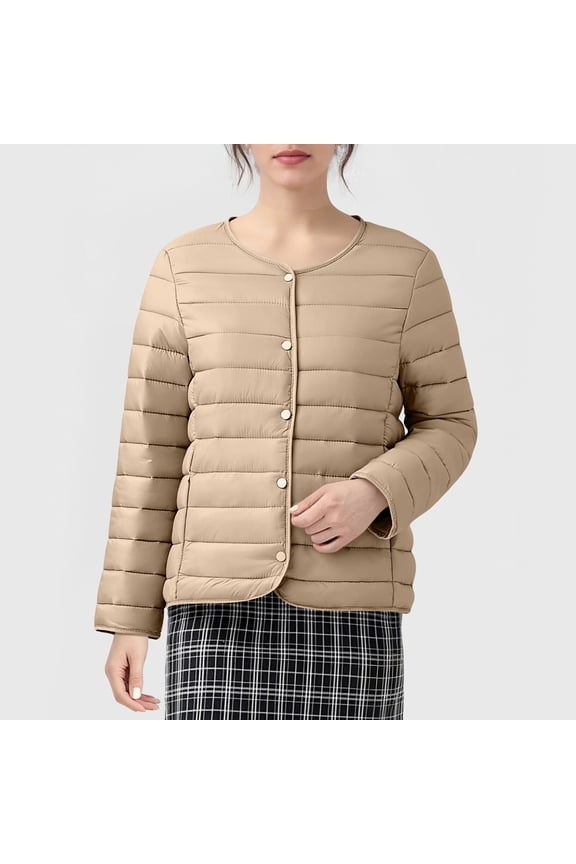 Long Jackets for Women, Lightweight Down Short Inner Liner Jacket for Winter Warmth