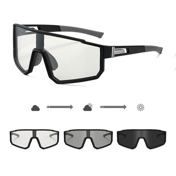Ahabrexf Kids Polarized Photochromic Sunglasses for Boys Girls 3-15 - Lightweight Windproof Sports Sunglasses for Cycling Running Outdoor