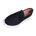 thumbnail image 1 of Ahabrexf Loafers for Women Plus Size Breathable Soft Sole Thick Sole Casual Round Toe Closed Toe Comfortable Slip on Lightweight Walking Shoes, 1 of 9