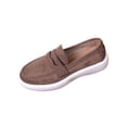 thumbnail image 1 of Ahabrexf Loafers for Women Plus Size Breathable Soft Sole Thick Sole Casual Round Toe Closed Toe Comfortable Slip on Lightweight Walking Shoes, 1 of 9