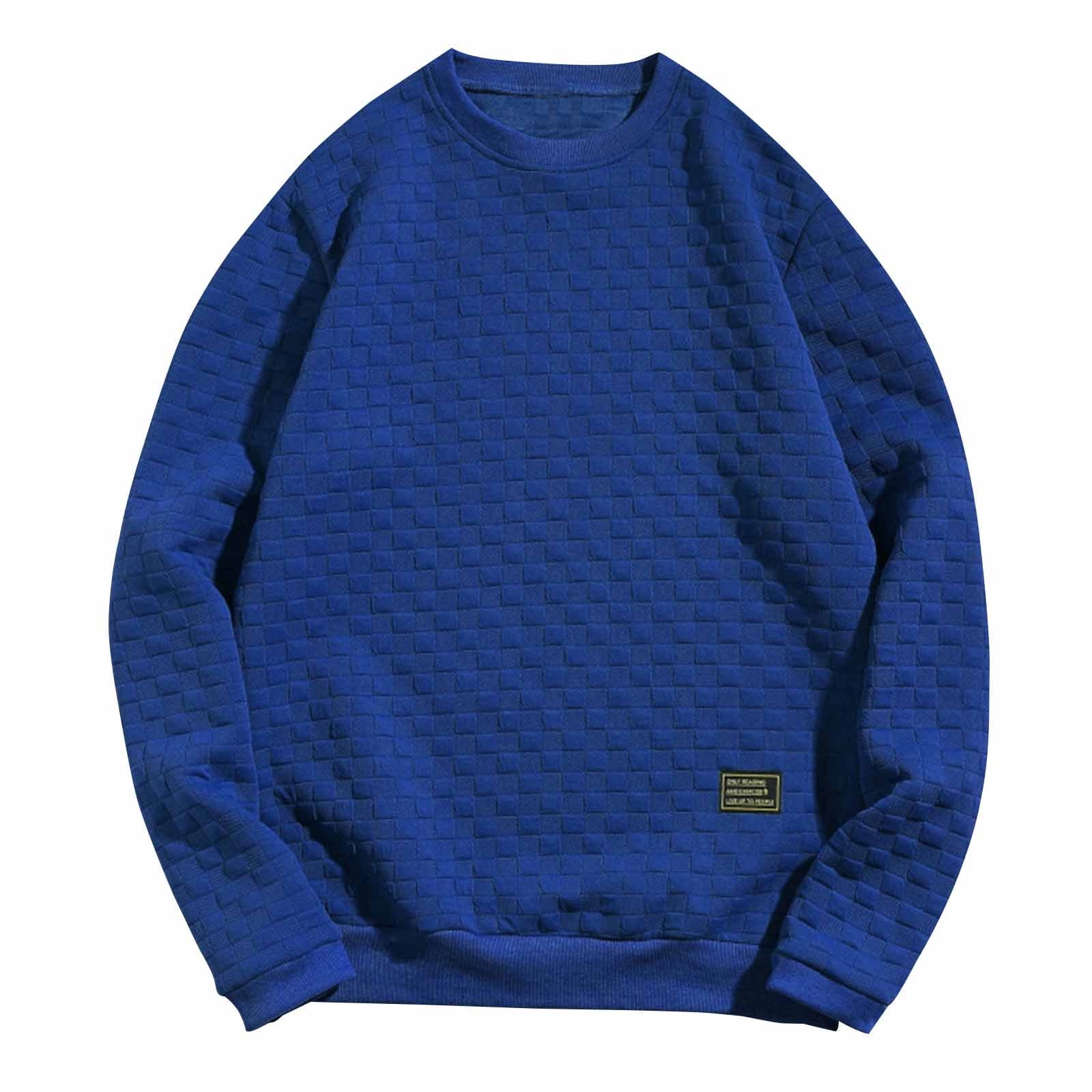 Sweater Men's Fashion Solid Color Long-sleeved Sweater