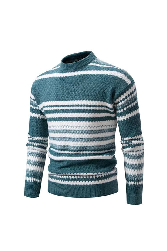 Men's Mock Turtleneck Knit Base Layer Shirt for Casual Layering