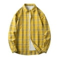 thumbnail image 1 of Ahabrexf Men's Vintage Style Button up Blouse with Lapel Collar and Practical Pockets, 1 of 3