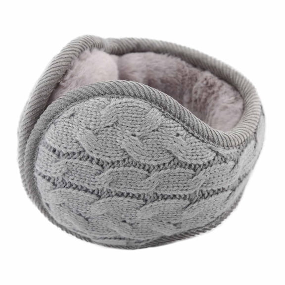 Ahabrexf Man's Solid Color Winter Ear Protection Keep Warm Fashion Plush Earmuffs
