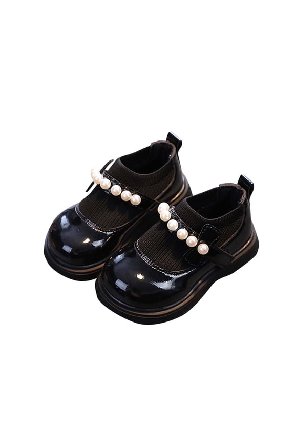 Mary Jane Flats for Girls Toddler Little Kid Big Kid Soft Sole Beaded School Dance Shoes
