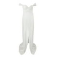 thumbnail image 1 of Ahabrexf Maternity Off Shoulder Ruffled Nursing Maxi Dress for Photoshoot and Casual Wear, 1 of 6