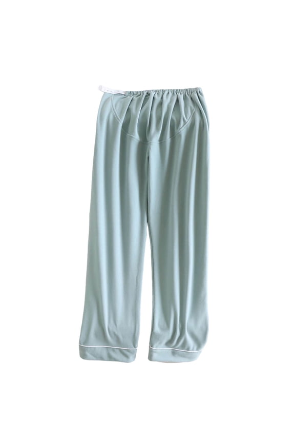 Maternity Pants Winter Thick Warm Adjustable Fleece Lined Lounge Sweatpants for Pregnancy