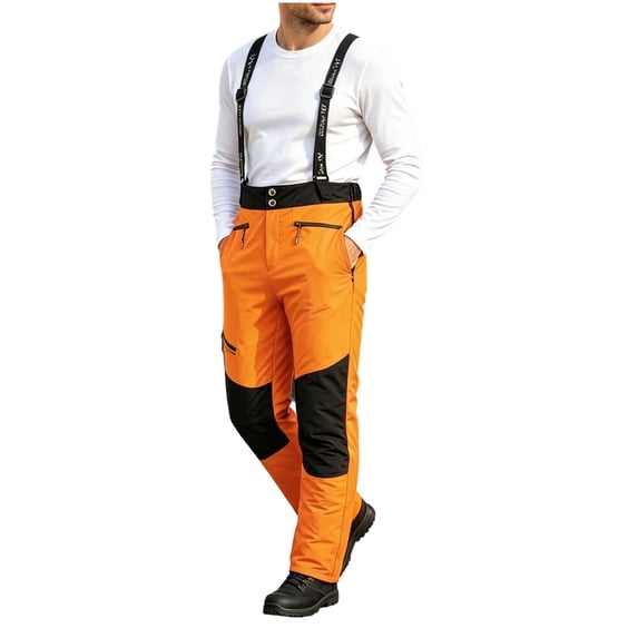 Multiple Cargo Ahabrexf Men Cargo Bib Overalls, Ski Pants for Men, Multiple Pocket ...