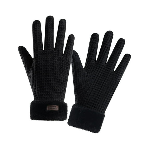 Ahabrexf Winter Gloves Men Men's and Women's Outdoor Sports Cycling New Winter Warm Gloves Winter Gloves Women
