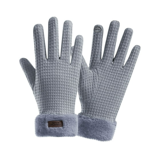Ahabrexf Men's and Women's Outdoor Sports Cycling New Winter Warm Gloves