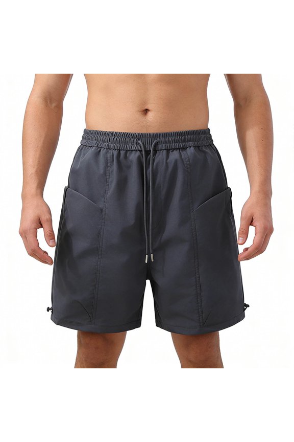 Men's Casual Shorts, Relaxed Athletic Pants with Secure Pockets for Training and Outdoor Activities