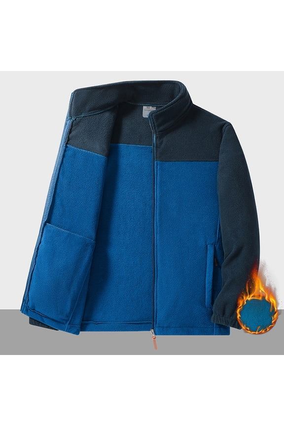 Jackets for Men with Hood, Classic Hue Long Sleeve Stand Collar Windproof Shirt