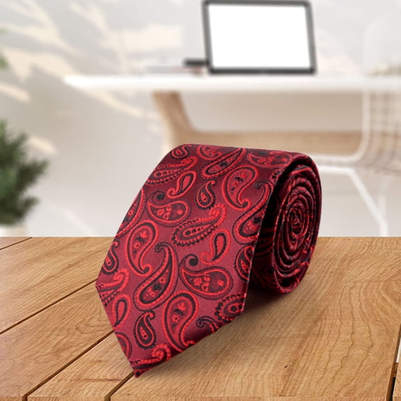 Ahabrexf Men's Fashion Slim Satin Tie,Solid Color Various Colors Polyester Necktie