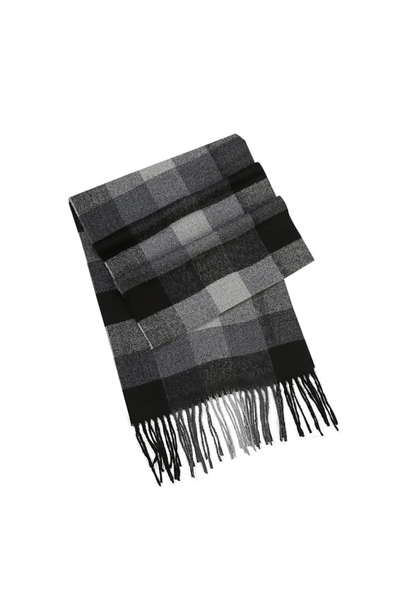 Mens Scarf Winter Men's Fashionable British Plaid Versatile Scarf Winter Warm Tassel Shawl Mens Scarfs Fashion