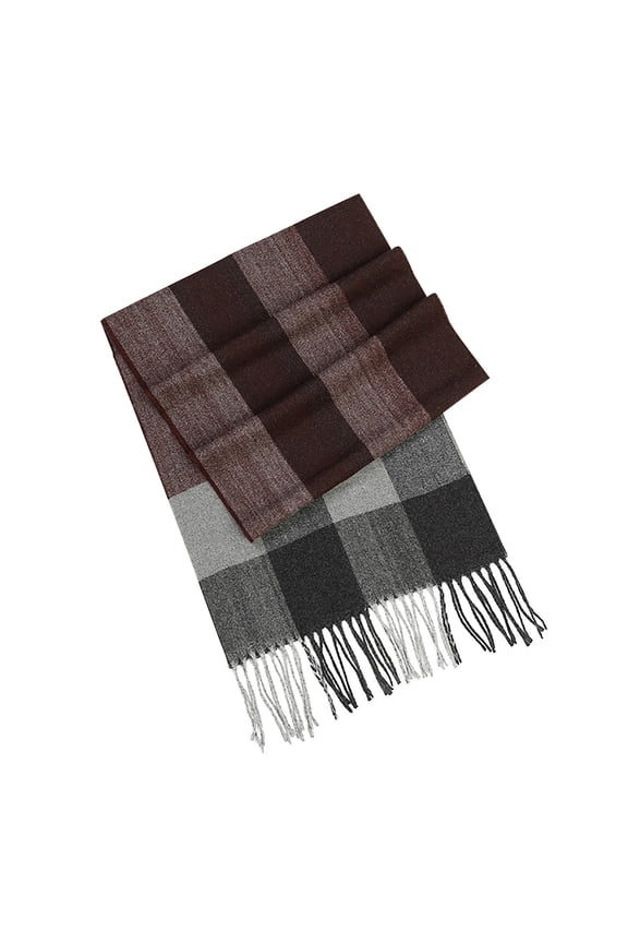 Mens Scarf Winter Men's Fashionable British Plaid Versatile Scarf Winter Warm Tassel Shawl Mens Scarfs Fashion