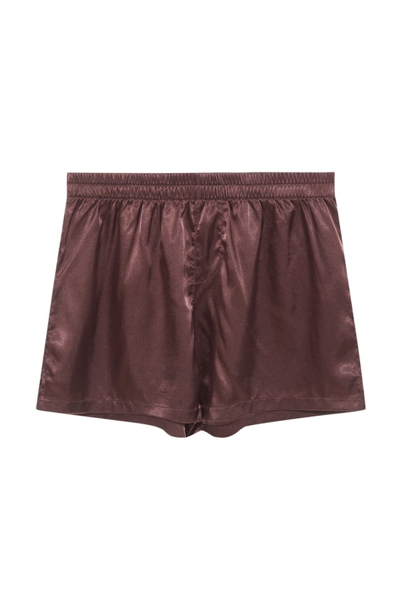 Men's Mid-Waist Elastic Shorts Underwear for Men, Breathable Polyester Fabric, Dermis-Friendly Seamless Stitching, Four-Season Wear, Indoor Outdoor Use
